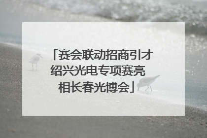 赛会联动招商引才 绍兴光电专项赛亮相长春光博会