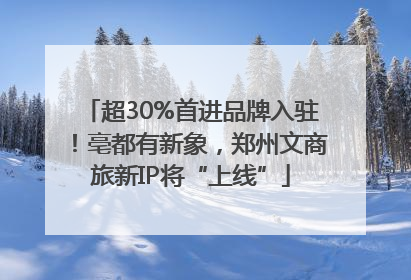 超30%首进品牌入驻！亳都有新象，郑州文商旅新IP将“上线”