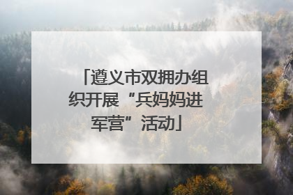 遵义市双拥办组织开展“兵妈妈进军营”活动