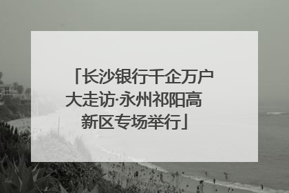 长沙银行千企万户大走访·永州祁阳高新区专场举行