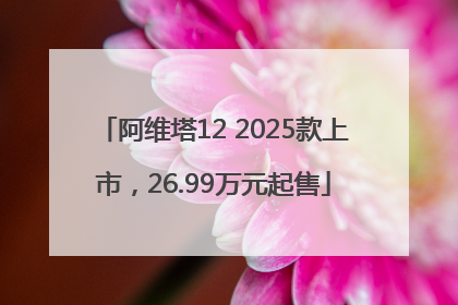 阿维塔12 2025款上市，26.99万元起售