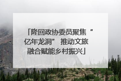 隆回政协委员聚焦“亿年龙洞” 推动文旅融合赋能乡村振兴