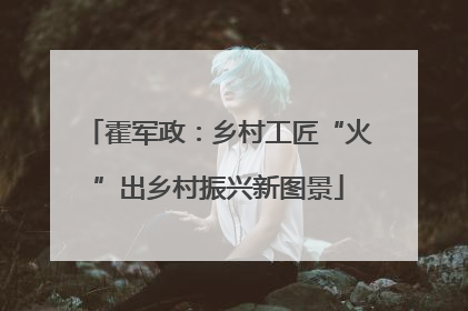 霍军政：乡村工匠“火”出乡村振兴新图景