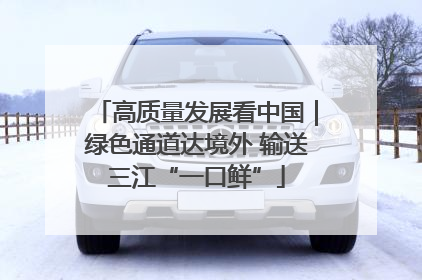 高质量发展看中国｜绿色通道达境外 输送三江“一口鲜”
