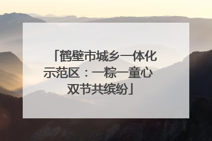 鹤壁市城乡一体化示范区：一粽一童心 双节共缤纷