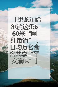 黑龙江哈尔滨这条660米“网红街道”，日均万名食客共享“平安滋味”