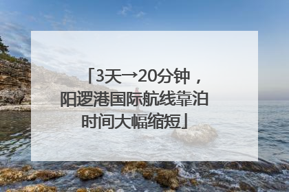 3天→20分钟，阳逻港国际航线靠泊时间大幅缩短