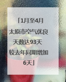 1月至4月 太原市空气优良天数达93天 较去年同期增加6天