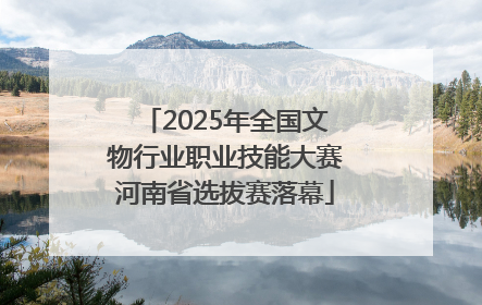2025年全国文物行业职业技能大赛河南省选拔赛落幕