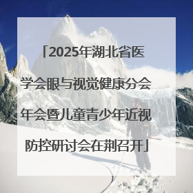 2025年湖北省医学会眼与视觉健康分会年会暨儿童青少年近视防控研讨会在荆召开