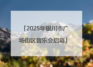 2025年银川市广场街区音乐会启幕