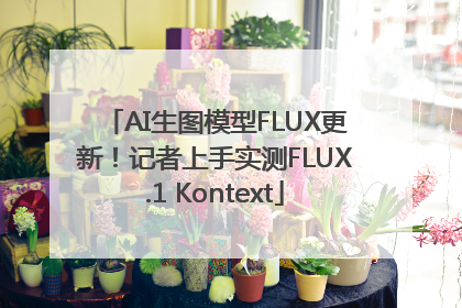 AI生图模型FLUX更新！记者上手实测FLUX.1 Kontext